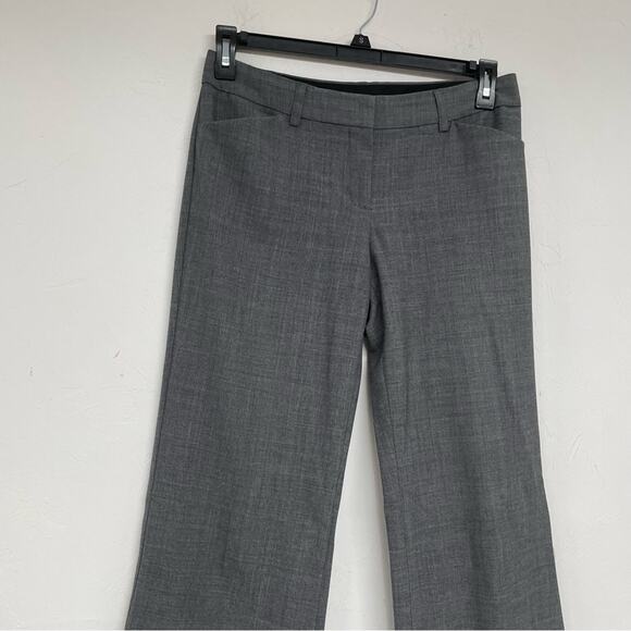 Express Grey Editor Dress Pants Chino’s Wide Leg Low Rise Trousers Womens 6 - Picture 2 of 10